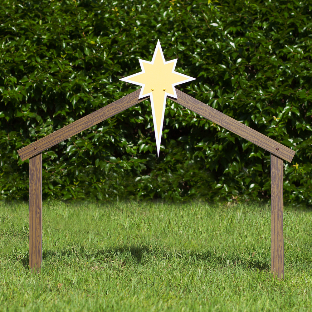 Stable Classic Outdoor Nativity Set Outdoor Nativity Store