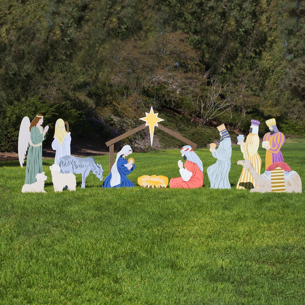 Outdoor Wooden Nativity At John Tanguay Blog