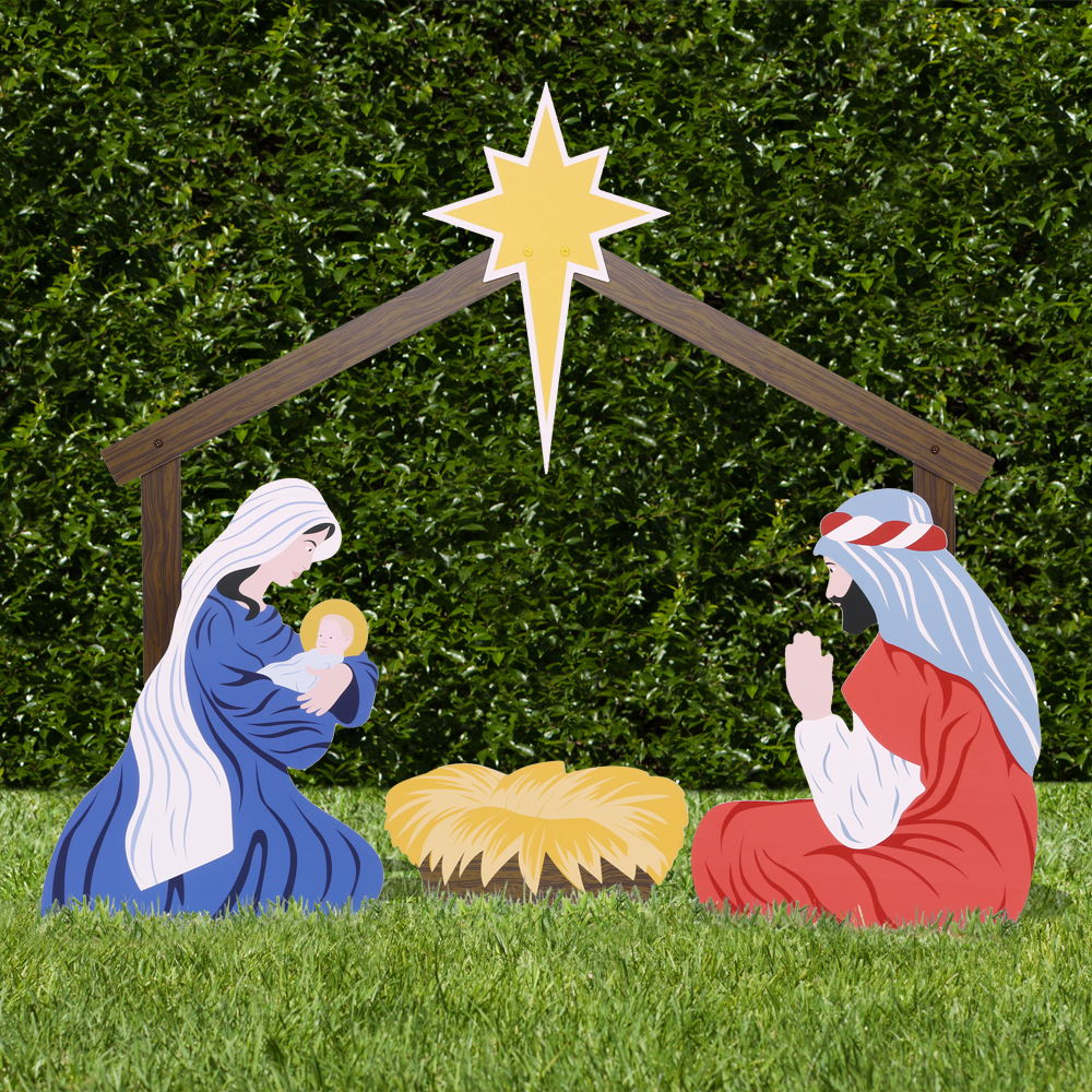 outdoor christmas nativity