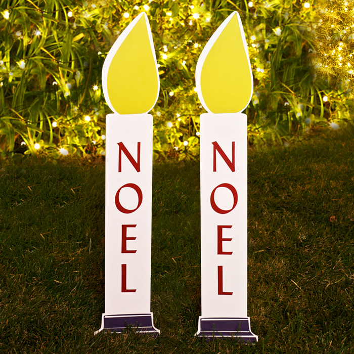 Decorative Noel Candles for Your Yard
