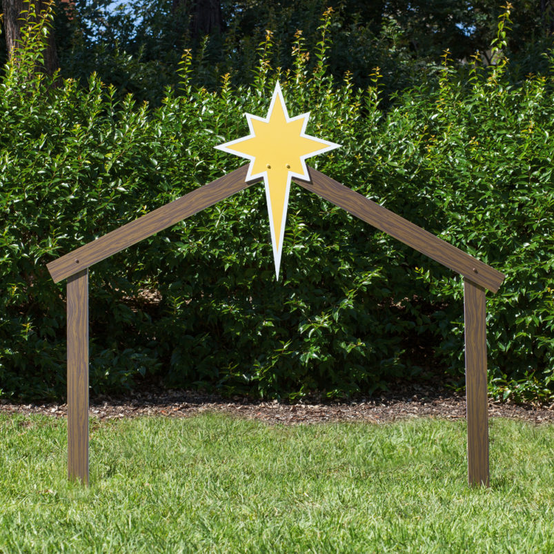 Get Your Large Outdoor Nativity Stable in Color Now!