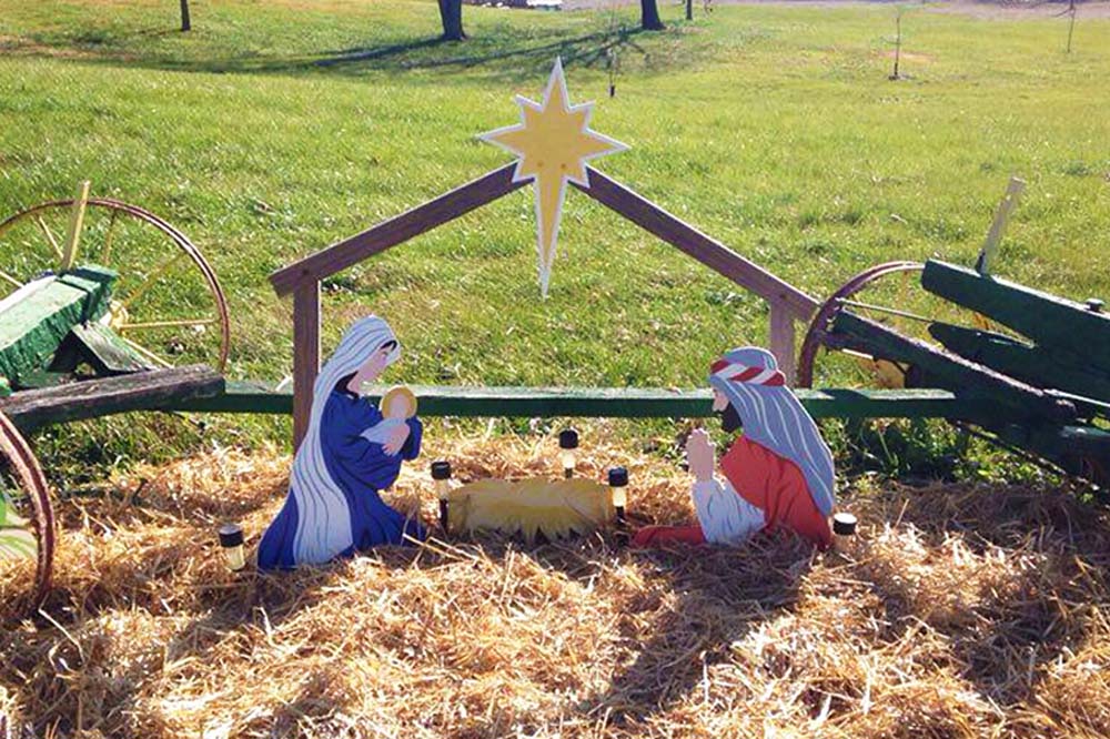outdoor nativity scene plans