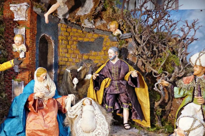 crib for baby Jesus, or presepe