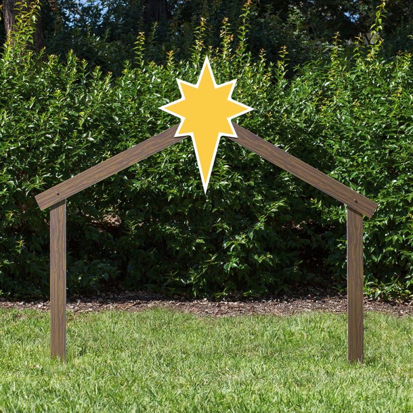 Outdoor Stable For Nativity Scene in Color